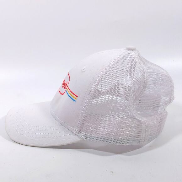 WALLY'S Trucker Hat Ball Cap Adult Adjustable Strapback White Mesh Back Logo - Picture 2 of 4
